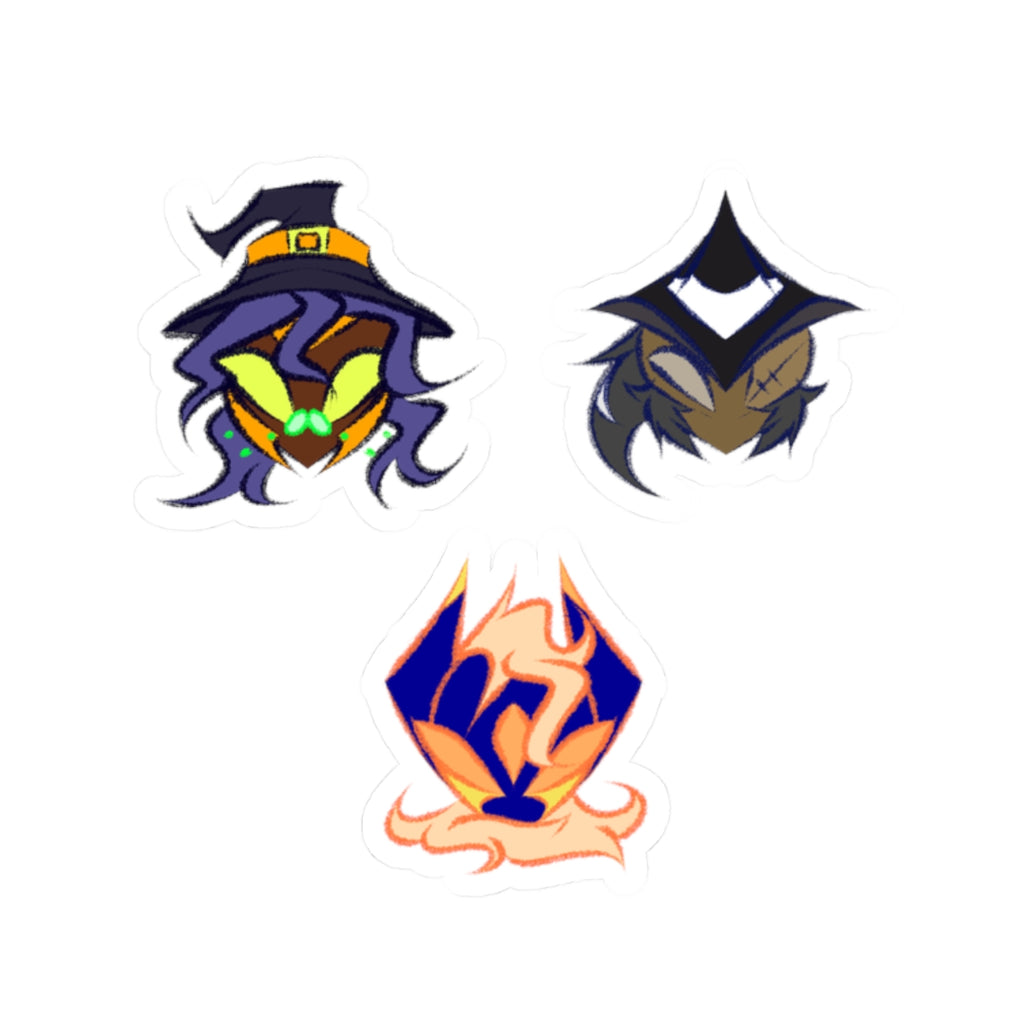 Halloween Costume Heads Sticker Bundle